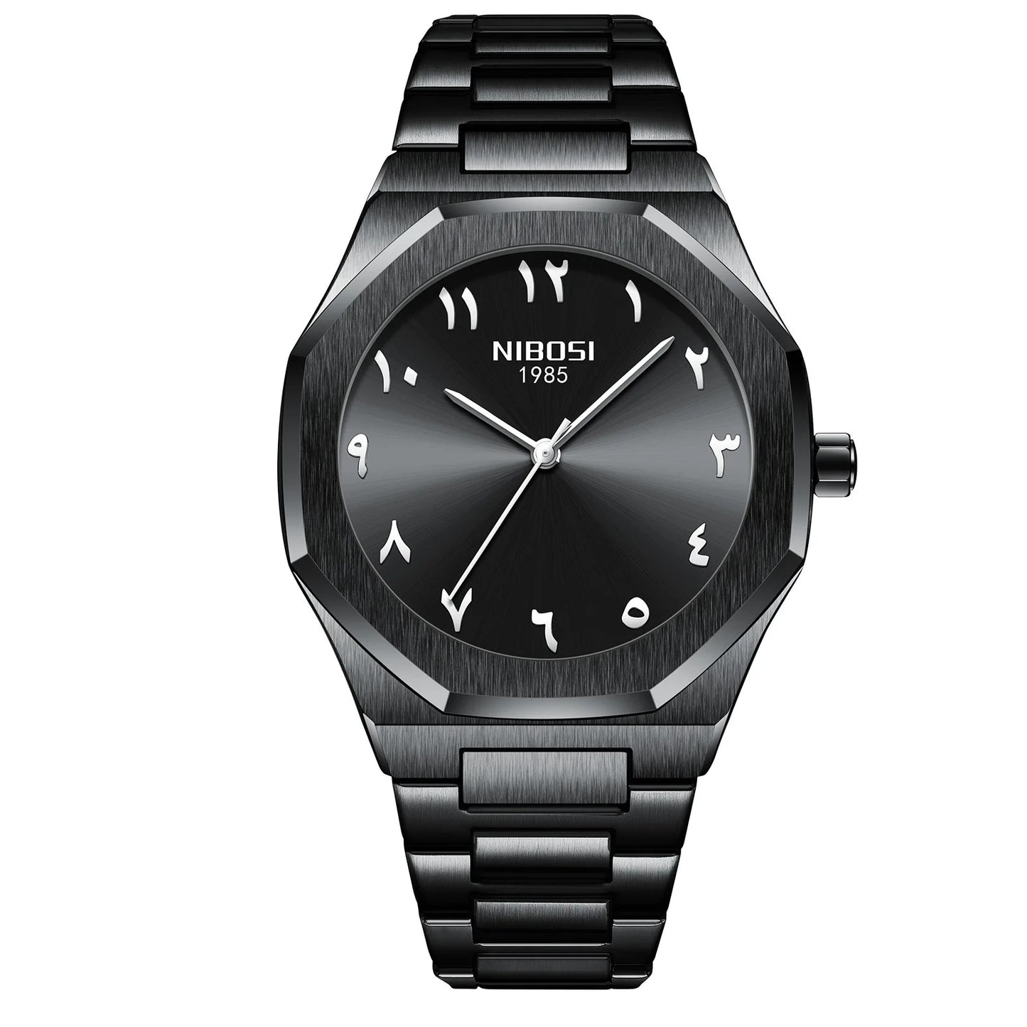 High-Grade Alloy Arabic Dial Men's Waterproof Watch – Stylish, Durable & Elegant