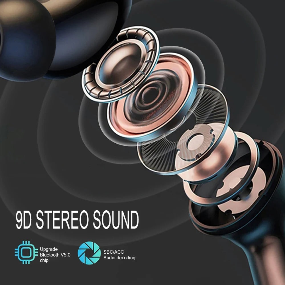 Smart Touch Earbuds – LCD Display Case