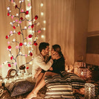 USB Powered LED Flower Vine String Lights with Remote Control