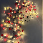USB Powered LED Flower Vine String Lights with Remote Control