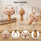Cute Cartoon Hammer Choo Choo Keychain With Sound PACK 1(assorted color )