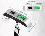 Portable Digital Luggage Scales for Travel with Backlit LCD