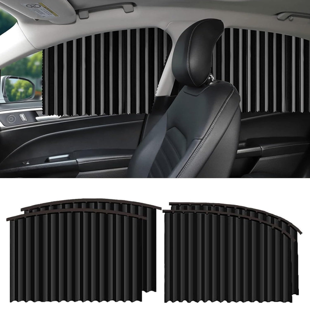UV Protection Privacy Curtain Sliding Car Window Cover Set of 4
