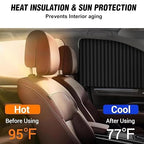 UV Protection Privacy Curtain Sliding Car Window Cover Set of 4