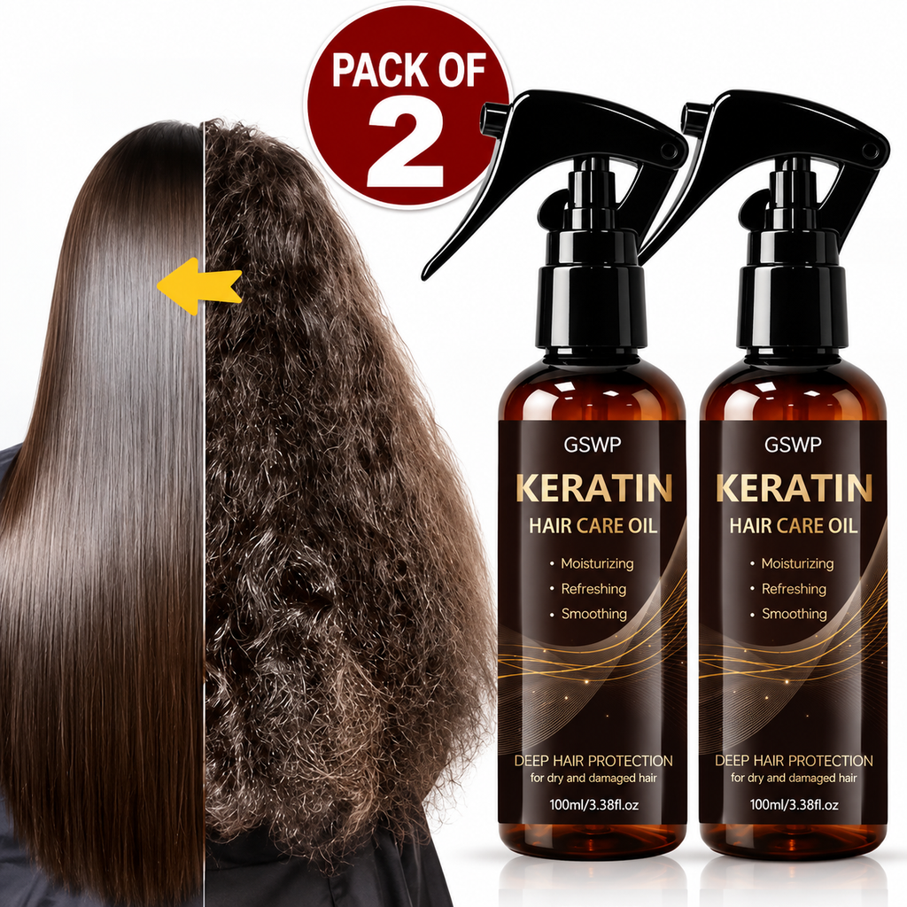 Keratin Hair Care Oil Spray 100ML Each Pack Of 2