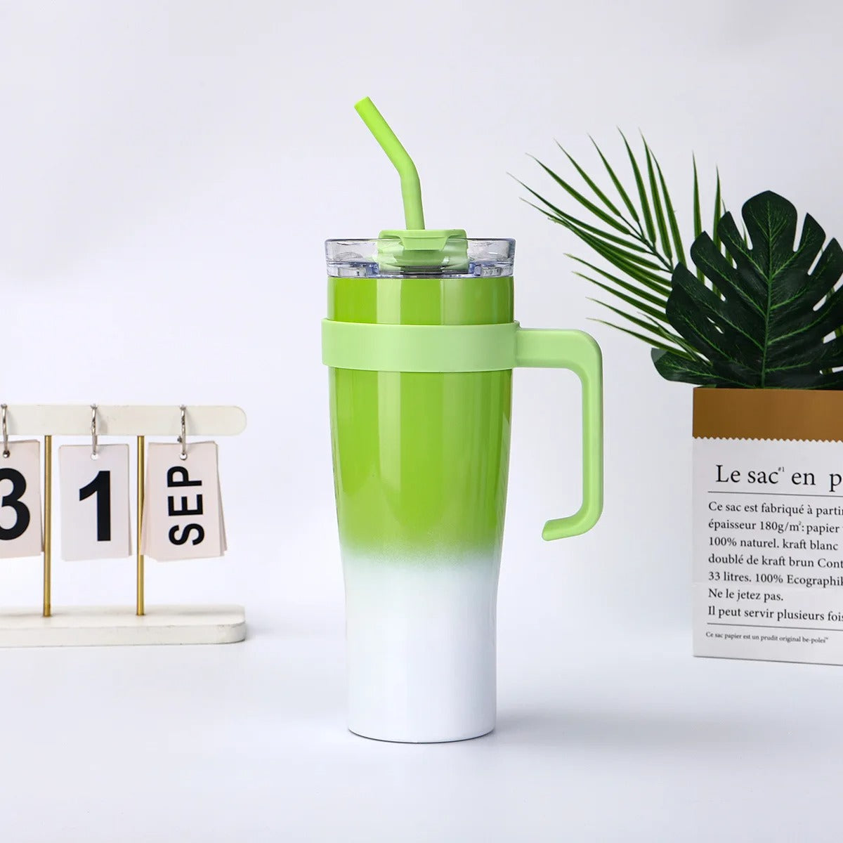 Aesthetic insulated cup, portable water cup for work and school