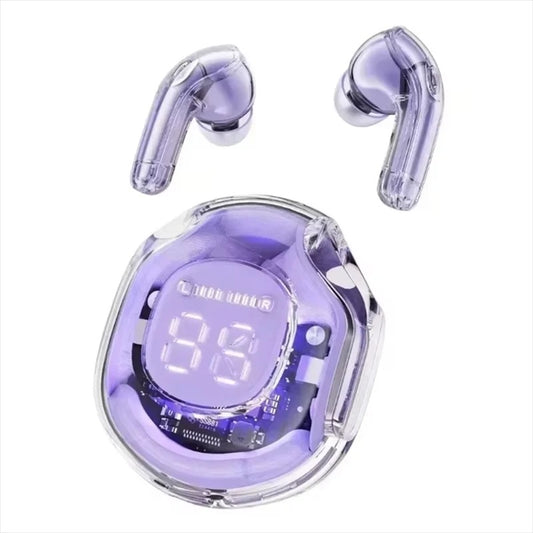 Wireless Bluetooth Headset Transparent ENC Headphones