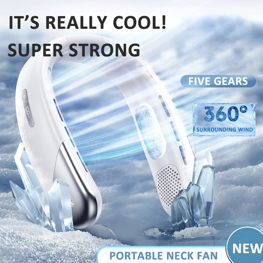 🌀🧊 Innovative Bladeless Neck Fan