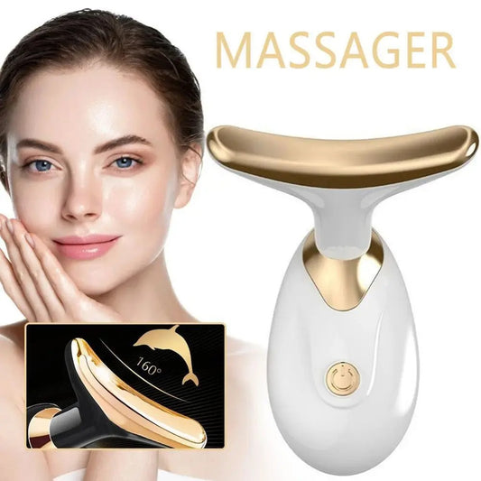 💆‍♀️✨ Facial Massager with Light Therapy – Lift, Tone & Glow!