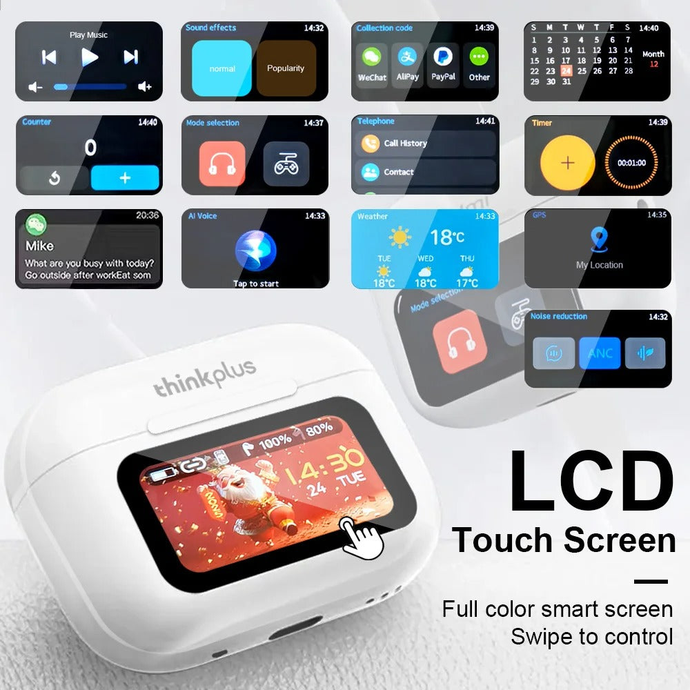 Smart Touch Earbuds – LCD Display Case