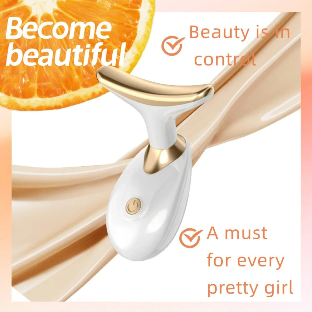 💆‍♀️✨ Facial Massager with Light Therapy – Lift, Tone & Glow!