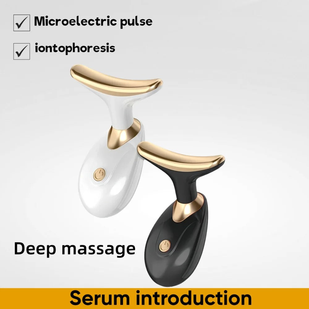 💆‍♀️✨ Facial Massager with Light Therapy – Lift, Tone & Glow!
