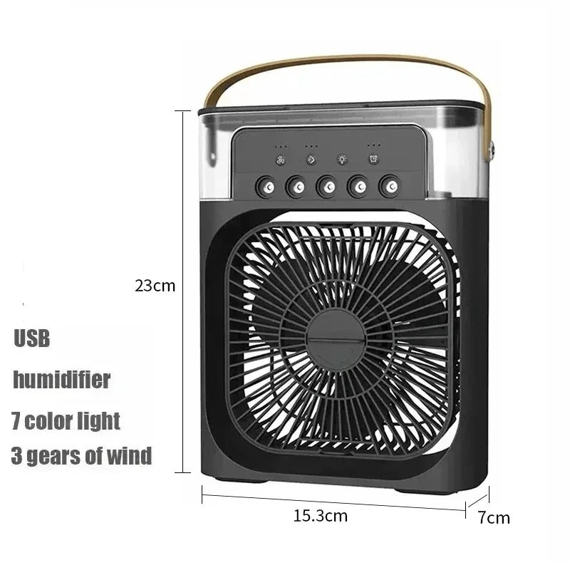 ❄️💨 3-in-1 Portable Air Cooler – Fan | Humidifier | LED Night Light