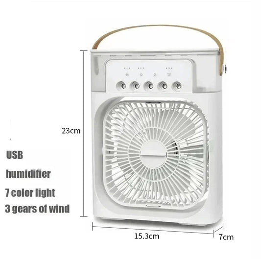 ❄️💨 3-in-1 Portable Air Cooler – Fan | Humidifier | LED Night Light