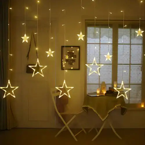 Decorative Star Curtain  Lights